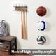 thumbnail image 5 of Soporte de exhibición de bola de acrílico soporte Rectangular resistente estante de almacenamiento baloncesto hogar atleta colección de fútbol regalo hombres niños claro Eigraketly HA009211-01, 5 of 6