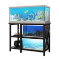 thumbnail image 5 of Dextrus 40-50 Gallon Fish Tank Stand with Power Outlets, 3-Tier Heavy Duty Metal Aquarium Stand Adjustable Storage Shelf,700LBS Capacity, Black, 5 of 8