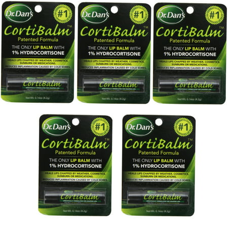 Dr. Dans CortiBalm lip balm, for chapped lips - 0.14 oz- 5 (Best Solution For Chapped Lips)