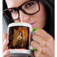 thumbnail image 2 of 3dRose, Forest Fairy, 11oz Two-Tone Green Mug, 2 of 7