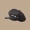 Black, variant on Women's Newsboy Cap Faux Leather Brim Baker Boy Hat Casual Flat Cap