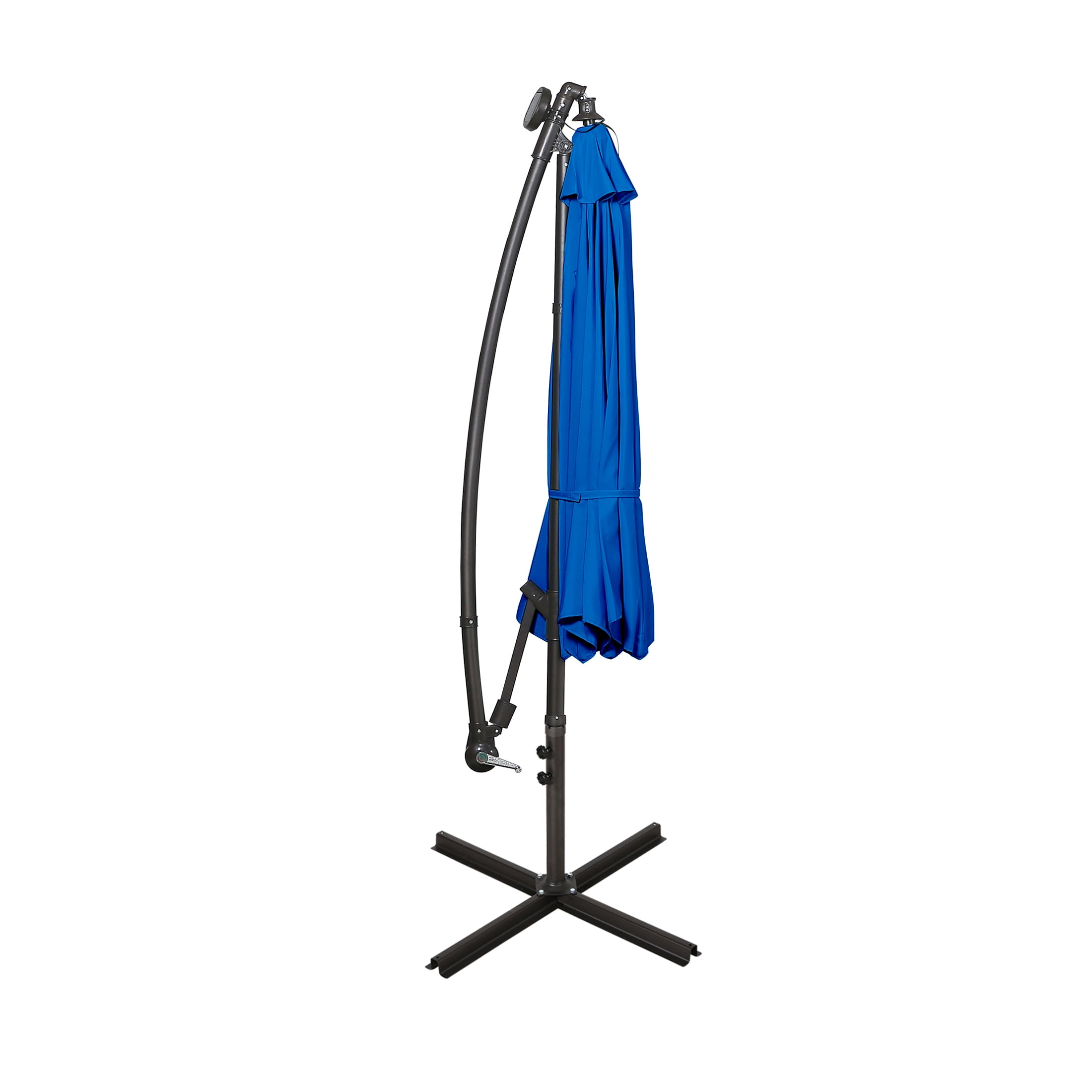Westin Outdoor 94" Royal Blue Solid Print Octagon Offset and Cantilever Patio Umbrella
