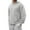 Gray, variant on fatyb Mens Hoodies Pullover Casual Long Sleeve for Men Solid Color Comfort Hooded Sweatshirts with Pocket