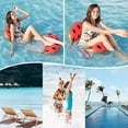 thumbnail image 3 of Sandía, hamaca flotante inflable cama flotante multiusos 4 en 1 hamaca de natación (silla de montar, tumbona, bote auxiliar, hamaca), boquilla antifugas, sellado sólido para playa y piscina JM, 3 of 5