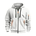 thumbnail image 3 of Cavosen 2 Piece Men Sweatsuits Sets Long Sleeve Full Zip Pullover Hoodie and Jogger Pants Tracksuit Drawstring Jackets Solid Pocket Casual Loungewear, 3 of 4