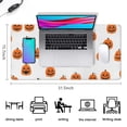 thumbnail image 5 of Long Mouse Pads for Desk,White Halloween Pumpkins Desk Mats on Top Of Desks, Desk Mouse Pad Extra Large with 3mm Non-Slip Base and Stitched Edge for Gaming,Office,Work,Home 31.5x15.7in, 5 of 5