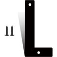 thumbnail image 1 of 12 Inch Modern Metal House Numbers, Metal Letter, Black Door Number, Metal Mailbox Numbers and Letters, Metal House Address Letters and Numbers for Outside Signs (L), 1 of 8