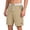Khaki-O9, variant on Men's Stretch Cargo Shorts with Multi-Pocket Elastic Waistband Short Pants Drawstring Ripstop Straight Leg Cargo Shorts Summer Work Casual Relaxed Fit Fishing Outfit,Black L