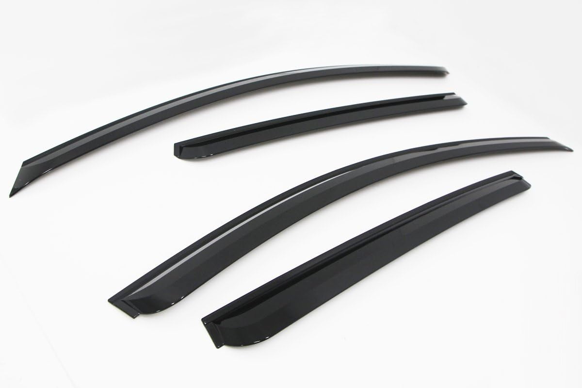 AUTOCLOVER Smoked Window Visor Deflector Sun Rain Vent Guard 4p compatible with 2012-2015 Captiva Sport