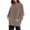 Brown, variant on Vedolay Womens Zipper Hoodie Coat Fashion 2023 Plus Crew Neck Long Sleeve Boyfriend Pullover Sweatshirts Jackets for Women Brown,XL