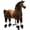 Brown, variant on ICEEIF Ride On Horse for Kids 4-9 Years, Mechanical Walking Plush Riding Horse Toy, No Battery or Electricity, Indoor & Outdoor Ride-On Animal, Max Load 165 LBS