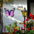 thumbnail image 5 of Decoración de pared de mariposa de Metal, escultura artística de pared de vidrio para exteriores, cielo, decoración de jardín, hogar y jardín, 5 of 5
