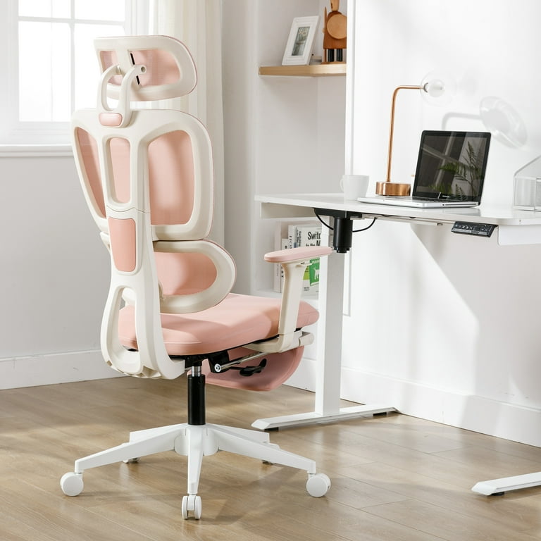 Ergonomic Office Chair, Comfortable High Back Mesh Computer Chair Rolling  Desk Chair - 2D Adjustable Armrest, Adjustable Headrest, Dynamic Lumbar