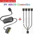 thumbnail image 2 of AR-1 RGB Controller Cable 5V 3 Pin 3pin to SATA ARGB Mini Controller HUB Adapter for PC Fan Cooling Fan Light Strip ARGB Adapter, 2 of 6