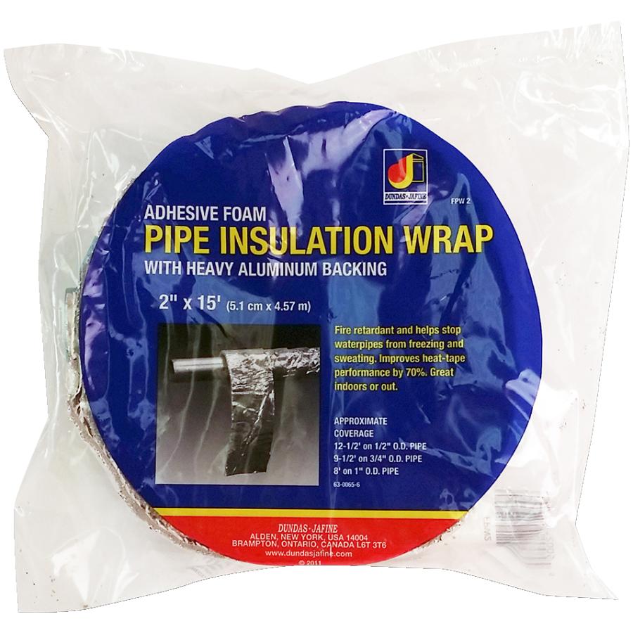 2" x 15'L Aluminum Backed Foam Pipe Insulation Wrap Walmart Canada