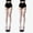 All White, variant on 2-Pack Women's Matte Long Tube Stockings, Thin Lace Bow Color Block Half Over-the-Knee Socks