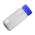 thumbnail image 4 of braveheart Reagent Bottles Media Storage Clear Solution Bottles Round Glass Containers Blue Lids Available Now Biology Mixing State, 4 of 6