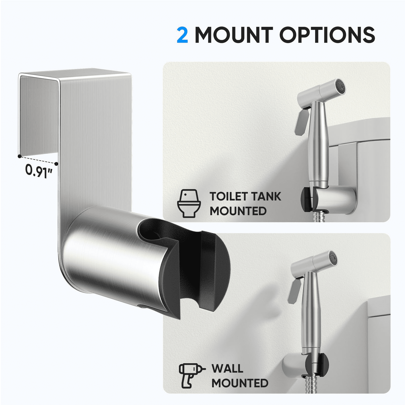 2Pack Handheld Bidet Sprayer for Toilet, 7/8" Stainless Steel Toilet Bidet Sprayer