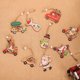 thumbnail image 3 of Decoración navideña con dibujos de Papá Noel, colgante combinado de madera para coche, accesorios de decoración para árbol de Navidad, 3 of 6