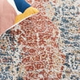 thumbnail image 6 of SAFAVIEH Invista Goran Abstract Area Rug, Navy/Rust, 6'7" x 6'7" Round, 6 of 8