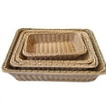 thumbnail image 4 of Wicker Bread Baskets of 12 Inch, Handmade Woven Pantry Organizer, Tabletop Food Serving Baskets for Fruits, Vegetables and Snacks Tray, Restaurant, Hotel Serving Basket, Brown, 4 of 8