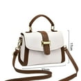 thumbnail image 2 of GASTROPOD Women‘S Leather Satchel Purse Handbag White, 2 of 7