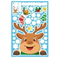thumbnail image 4 of Pegatina de ventana de Navidad, decoración de ventana de copo de nieve, Papá Noel, muñeco de nieve, se aferra, calcomanías de vidrio de fiesta temática para decoración de fiesta de año nuevo, 4 of 4