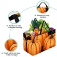 thumbnail image 3 of Maple Ieaf Pumpkin Portable Reusable Collapsible Bucket Picnic Basket Grocery Baskets Storage Bag Large Capacity Oxford Cloth Foldable Bucket, 3 of 7