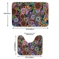 thumbnail image 3 of Yiaed Vintage Floral Print Bathroom Mat Set 2 Pieces Mat Anti-Skid Pad Ultra Soft and Absorbent Bathroom Bath Mat Contour Bath Rugs for Toilet Base, 3 of 6
