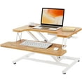 thumbnail image 1 of Standing Desk Wide Height Adjustable Quick Sit Stand Computer Desk Converter for Home Office Workstation ( Frame + Desktop), 1 of 7
