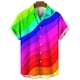 thumbnail image 4 of Camisa de verano de gran tamaño con estampado romántico de arcoíris para hombre, camisetas de manga corta con estampado digital, camisa hawaiana para hombre, 4 of 5