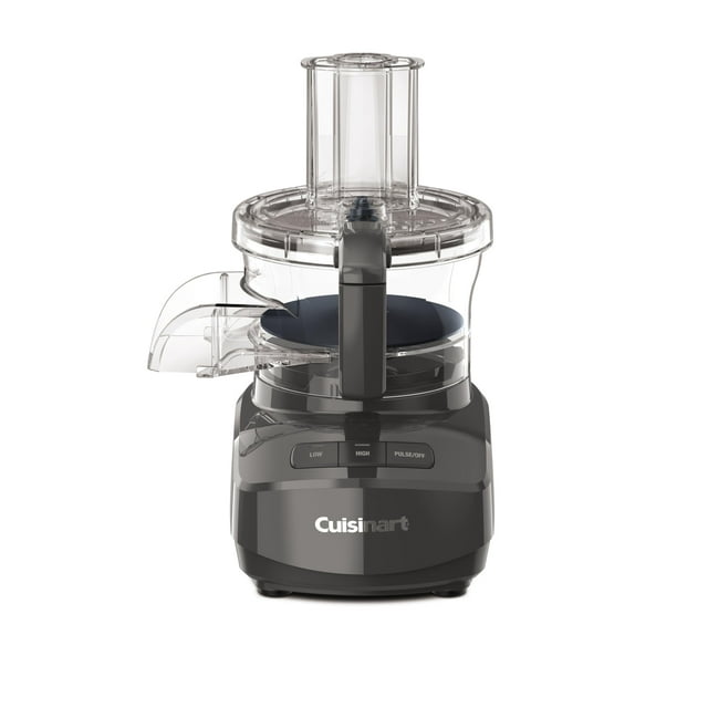 Cuisinart Procesador de alimentos de alimentación continua de 9 tazas con disco para triturar y rebanar reversible fino y mediano, cuchilla universal, accesorio de alimentación continua y almacenamien