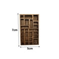 thumbnail image 4 of tasrioml Miniature Jewelry Holder Miniature Trinket Shelf Wooden Vinatge Multi Compartments Smooth No Thonry Edge Playhouse Toy, 4 of 6