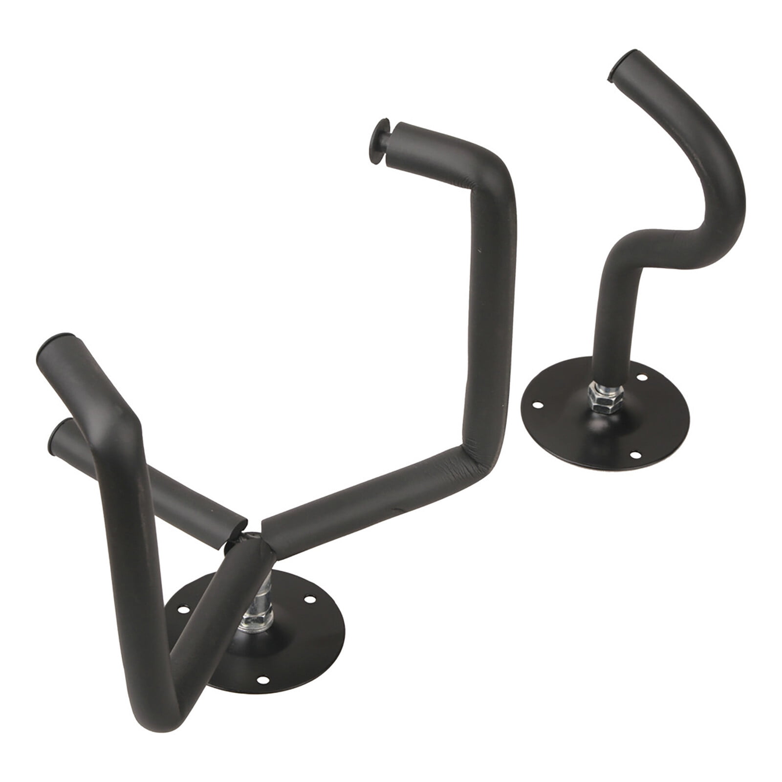 2 Sets Horizontal Guitar Wall Mount Hanger Stand Holder Hook wall Display Bass Guitar Hanger Black