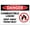Warning Sign 4, variant on Danger Flammable Gas Sign - 8"x12" Metal Tin Safety Warning Sign with GHS Symbol for Gas Line
