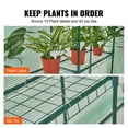 thumbnail image 5 of VEVOR Walk-in Green House, 4.6 x 4.6 x 6.6 ft , Greenhouse with Shelves, High Strength PE Cover with Zipper Door and Steel Frame, Assembly in Minutes, 5 of 9