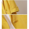 thumbnail image 2 of Manteau d'Été pour Femme en Coton et Lin, Mi-Long, Ample, Veste de Complet, 2 of 6