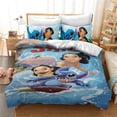 thumbnail image 2 of Duvet Cover 3D Anime Stitch Pattern Duvet Cover Set Pillowcase Bedding Set Single Double Queen Size Support Custom Size Kids, 2 of 10