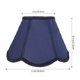thumbnail image 6 of Bell Lamp Shade, Blue Lampshade Replacement 6'' Top x 12'' Bottom x 8.5'' Height, Spider Fitter, 6 of 7