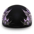 thumbnail image 3 of Daytona Helmets D6-WH Skull Cap 'Wild at Heart' Half Face Helmet Black, 3 of 7