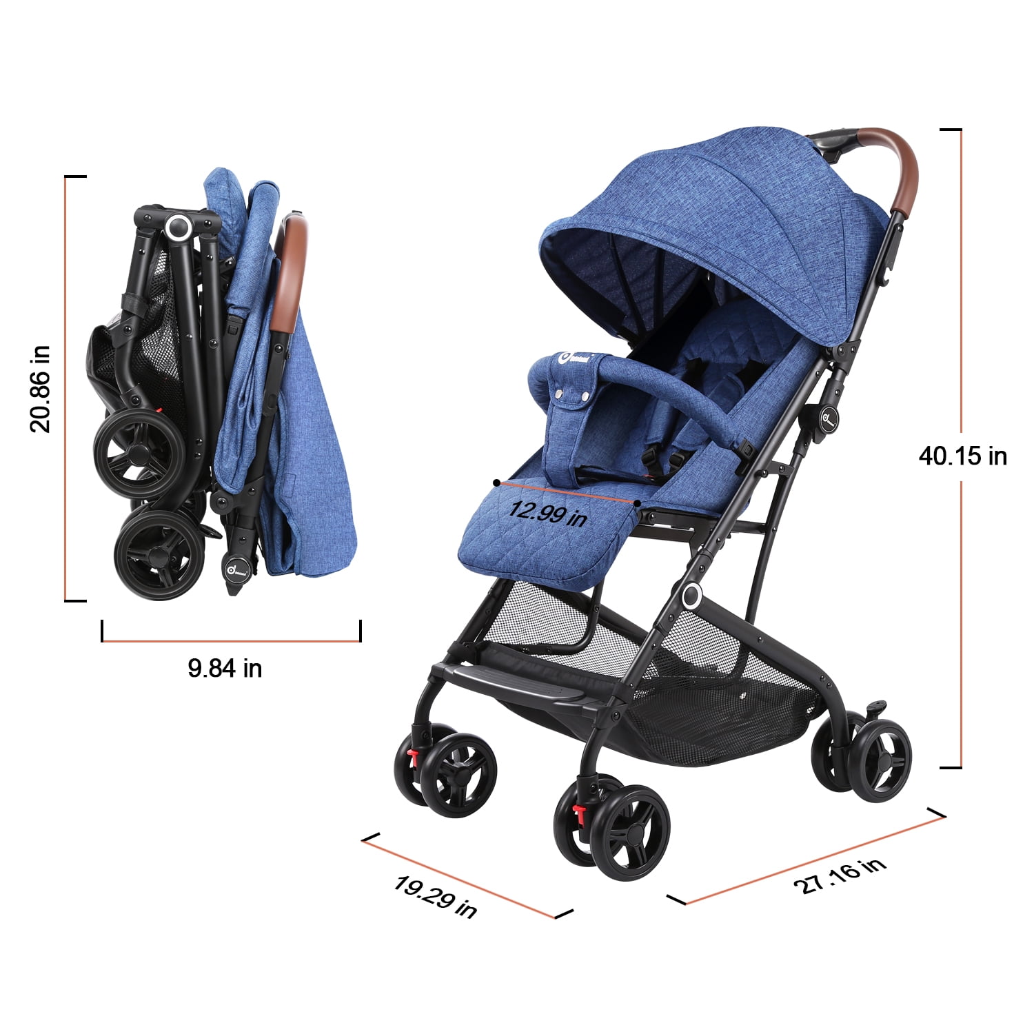 baby joy pocket stroller