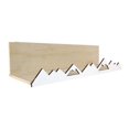 thumbnail image 1 of Hyasfey Wall Mounted Storage Rack Strong Load-bearing Wood Construction Simple Installation Floating Shelves Nursery Decor, 1 of 8