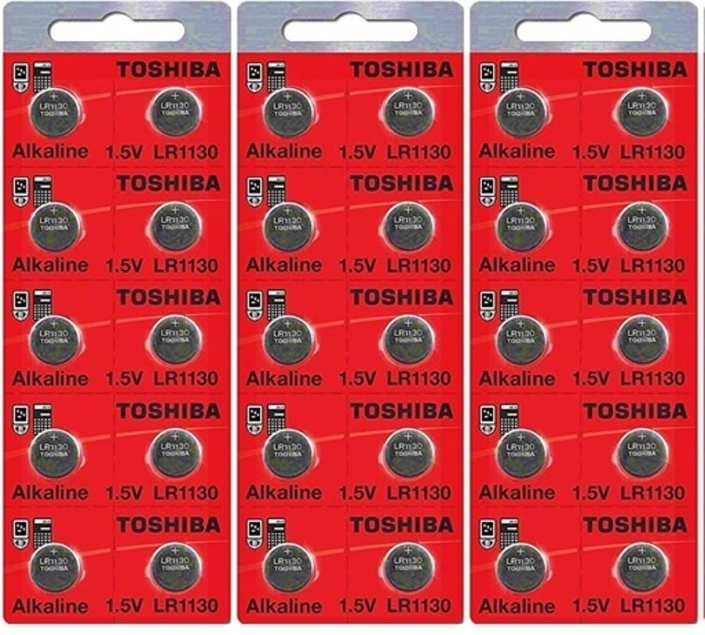 10-Pack LR1130 / AG10 / 389 Toshiba Piles Alcalines Bouton 