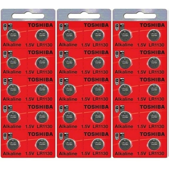 LR1130 AG10 189 1130 LR54 Pack Of 30 Toshiba Button Cell Batteries EXP 2024