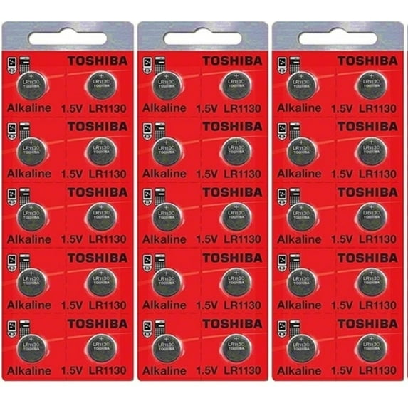 LR1130 AG10 189 1130 LR54 Pack Of 30 Toshiba Button Cell Batteries EXP 2024