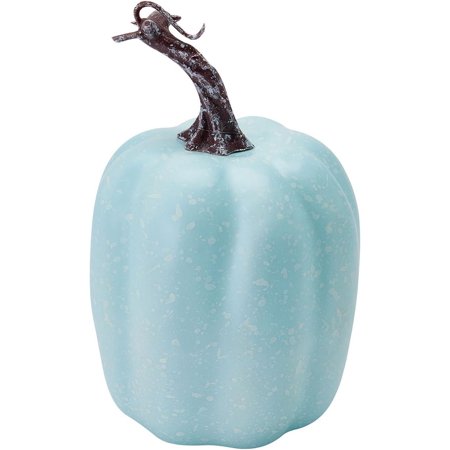 7Pcs Fake Pumpkins Artificial Plastic Pumpkins Decorations Foam Pumpkins for Fall Halloween Home Decor (Blue, One Size)