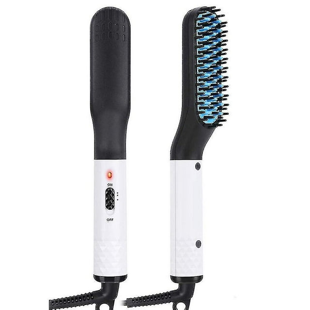 Wireless Men Quick Beard Straightener Hair Style Comb Lcd Multifunctional Cordless Usb Charging Straightening Brush