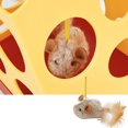 thumbnail image 4 of Jouet Automatique pour Chat en Forme de Fromage Rechargeable par Usb Cage Intelligente pour Petits et Moyens Chats, 4 of 8