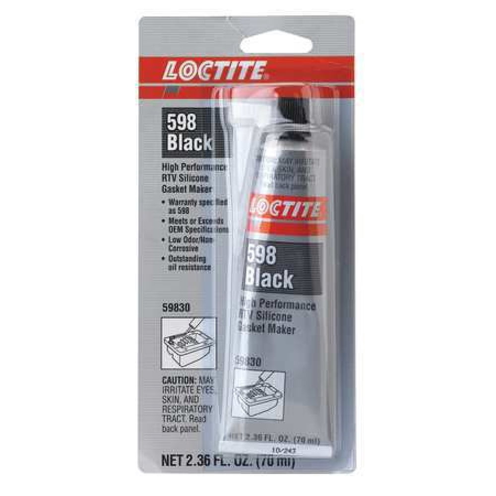 LOCTITE 234609 RTV Silicone Gasket Maker,70mLTube,Black 598(TM