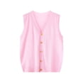 thumbnail image 2 of Women's Winter Sleeveless V Neck Knitted Cardigan Sweater Jacket , Loose Fit Open Front Longline Vest Top, Solid Color Casual Loungewear Office Work Fashion Essential for Women, 2 of 7